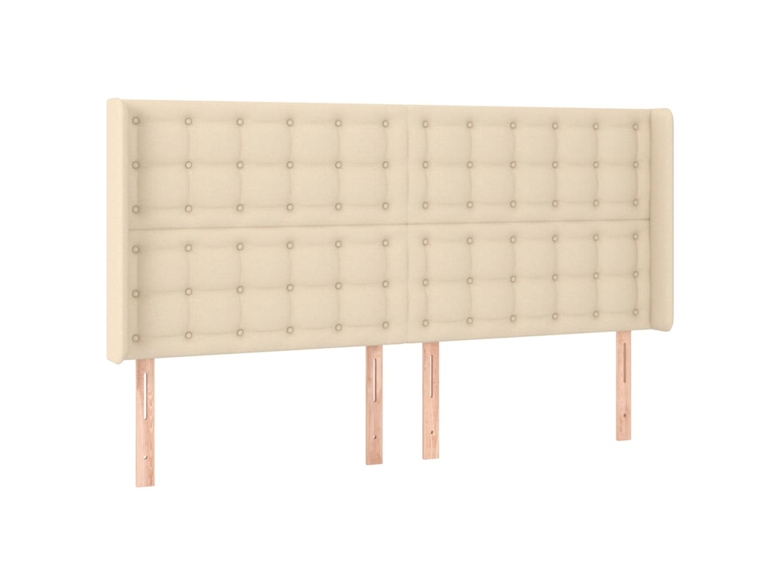 Headboard, Headboards Vidaxl Creme Tecido (183 X 16 X 118/128 Cm)