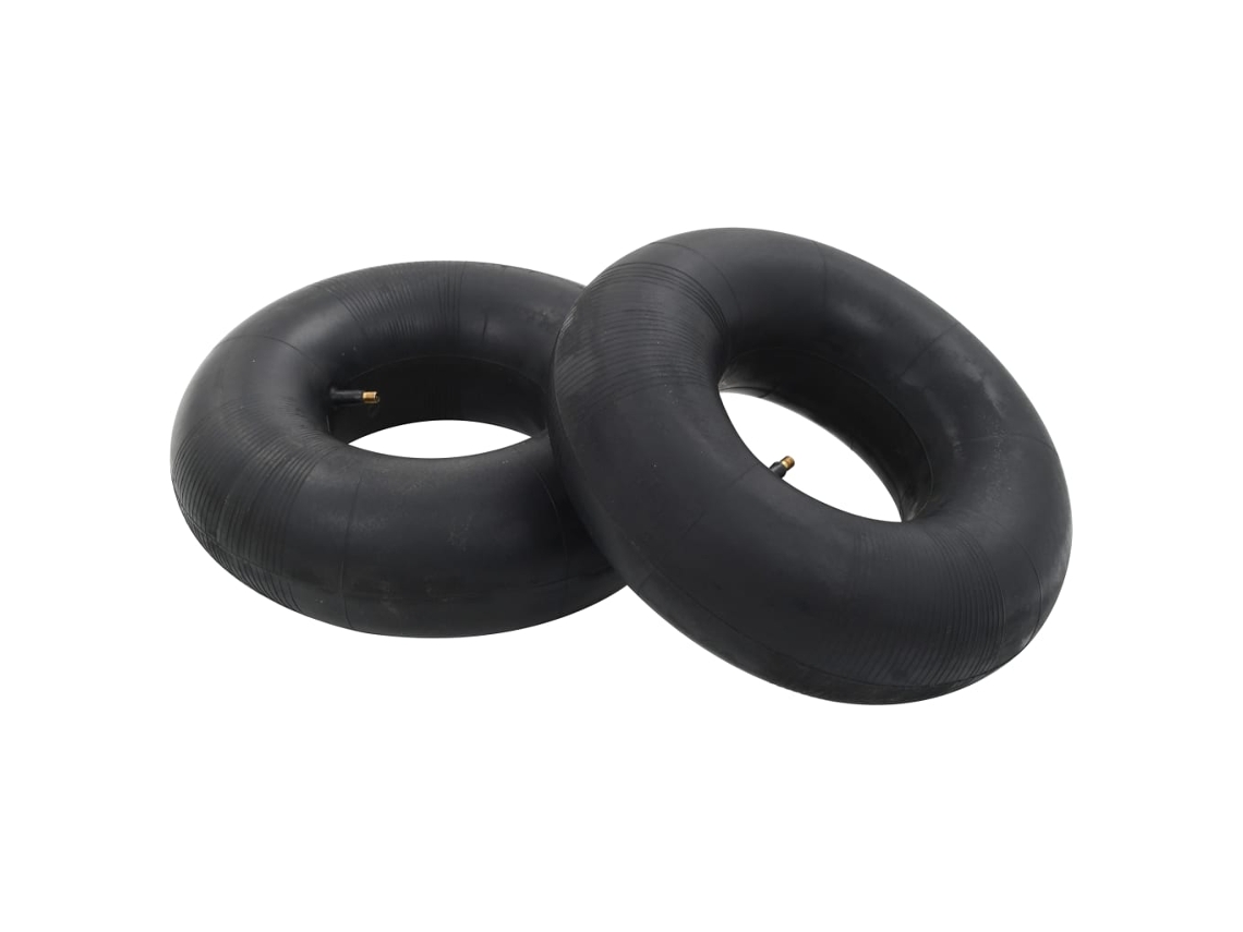 Vidaxl Câmaras-de-ar Para Carrinho De Mão 2 Pcs 15x6.00-6 Borracha
