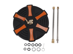 Ronjoe-limpador De Superfície 13 Polegadas Para Lava-pressão 2500psi Com 2 Cano Extensão E Conector Rápido 1/4 Polegada