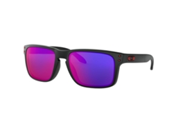 Holbrook Matte Black W Red Iridium Oakley
