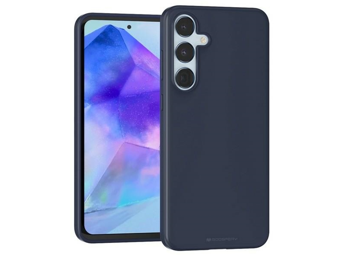 Capa Gentil Meia Noite para Samsung Galaxy A55 MERCURY Pele Sintética Preto