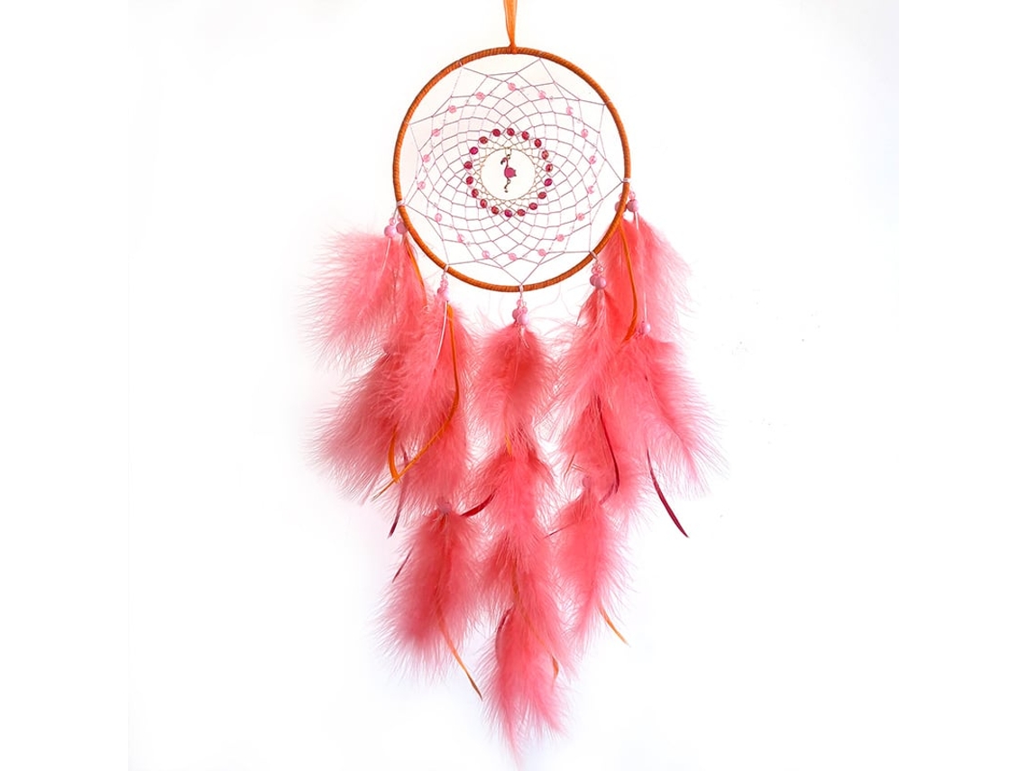 Decoração de Parede Boho com Penas, Enfeite de Parede para Quarto, Vermelho BRILVIBERA