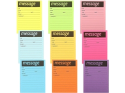 Blocos-notas Autocolantes Notas Coloridas Em Papel Forte Aderência Lote De 9 Mémo Pratiques Pour Bureau Et