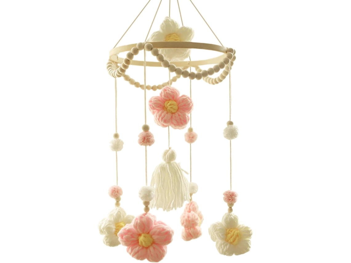 Móbiles Para Bebê Móbile De Tecido Berçário Brinquedo Sensorial Giratório Decoração Quarto Sala