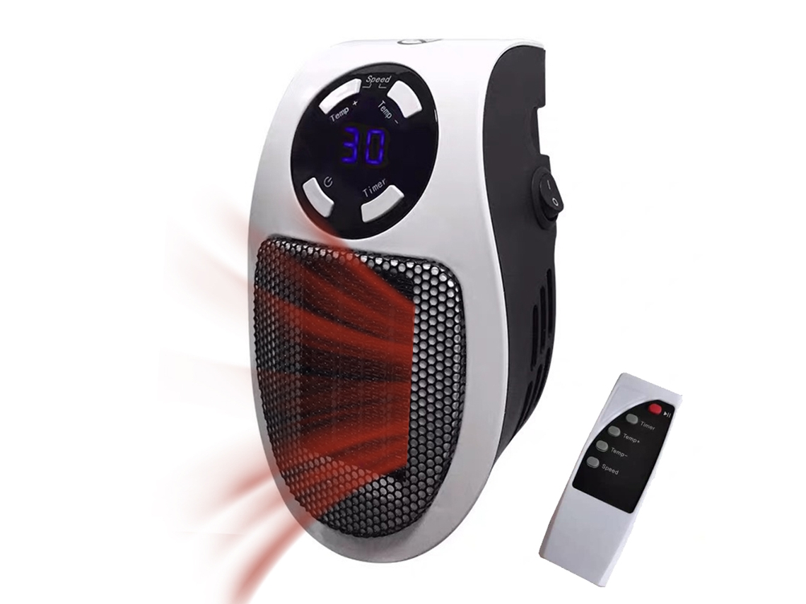 Aquecedor de Escrivaninha Pequeno com Ventilador para Quarto e Escritório Interior LAXISCREED