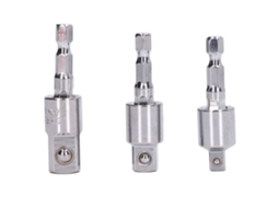 3pcs Adaptador De Chave De Impacto Com Virabrequim Rotativo 360° Para Parafusadeira Elétrica Acessórios De Ferramenta