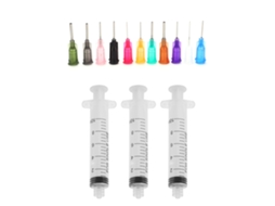 Laxiscreed Seringas Descartáveis Industriais Manuais De 10ml Com 3 Agulhas