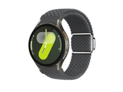 Bracelete para Samsung Galaxy Watch 7/6/5/4 Loop Nylon Fivela Magnética Cinza Espacial XIAOMOYU