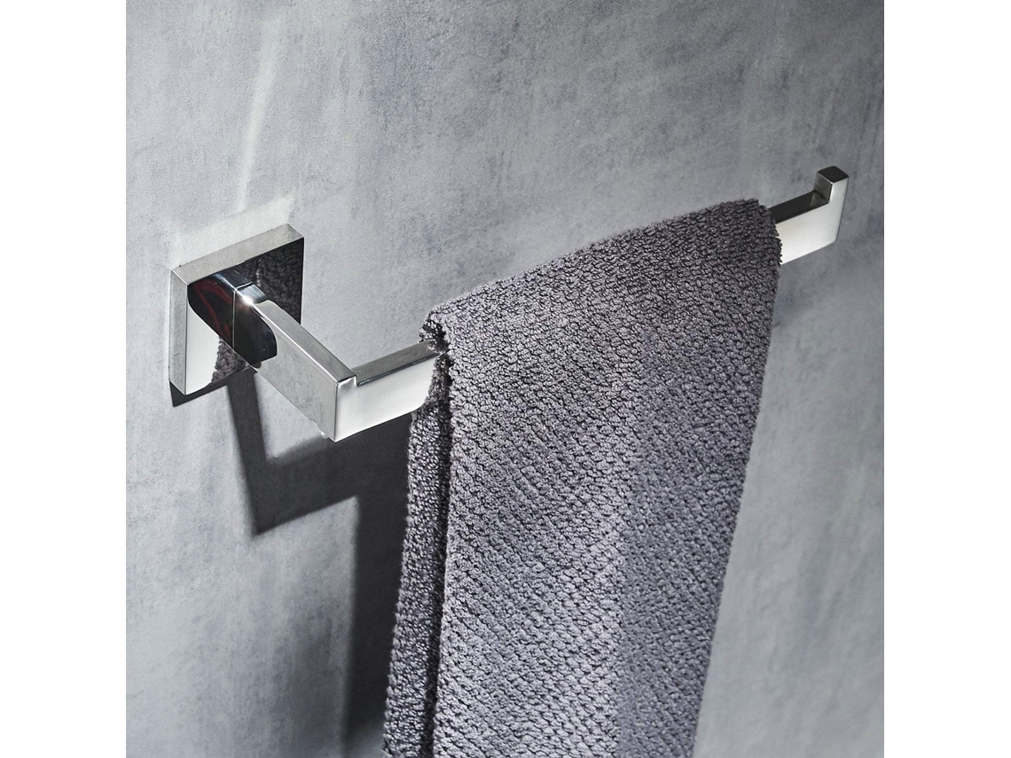 Toalheiro de Aço Inoxidável, Porta toalhas Moderno, Cromado Polido BRILVIBERA