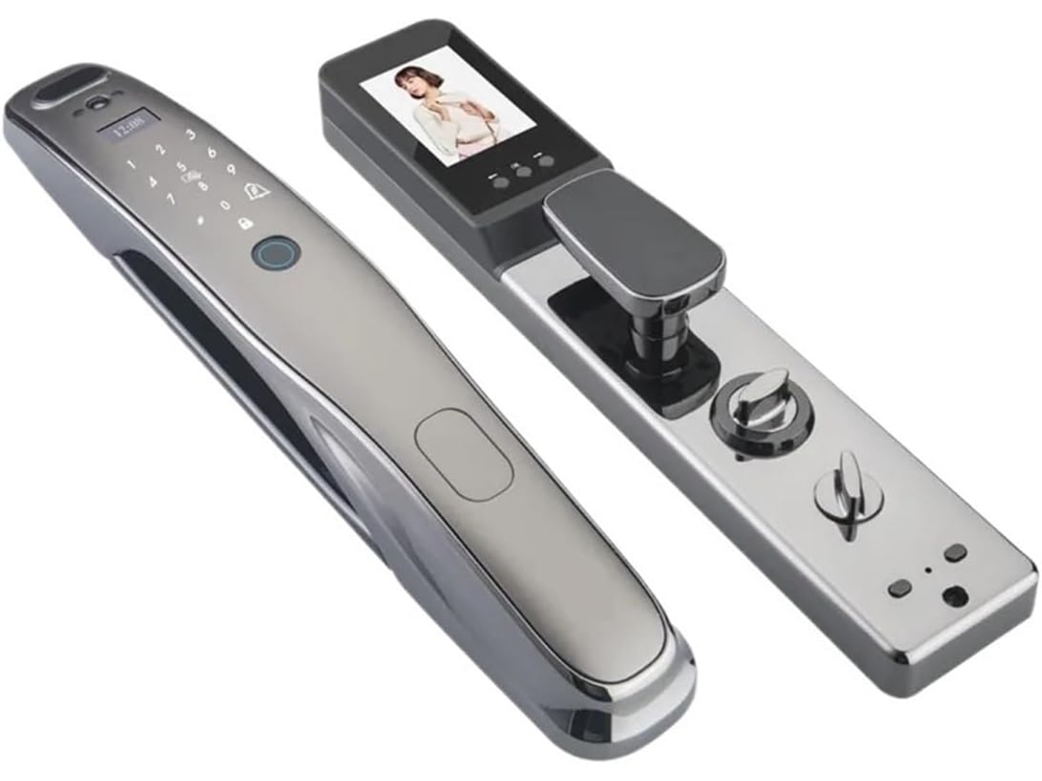 Serrure de Porte Intelligente 3d, Câmera de Segurança, Monitor, Empreinte Digitale, Mot Passe SFUSHOS