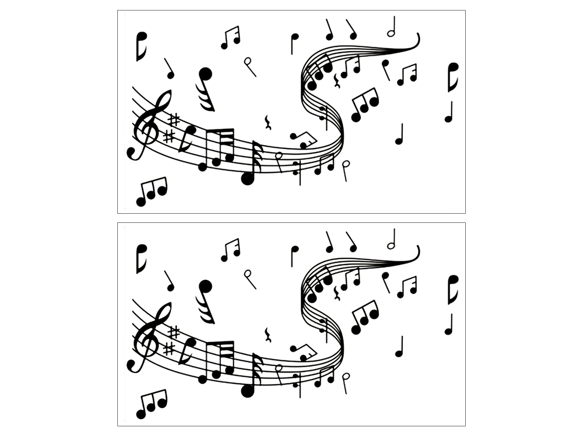 Autocolantes de Notas Musicais LAXISCREED para Decoração