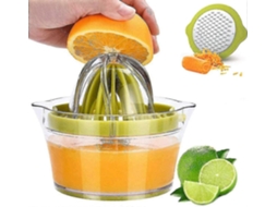 Espremedor De Frutas 4 Em 1, Espremedor Manual De Frutas Cítricas(limão E Laranja), Separador De Ovos Com 2 Raladores Antiderrapantes, Peneira