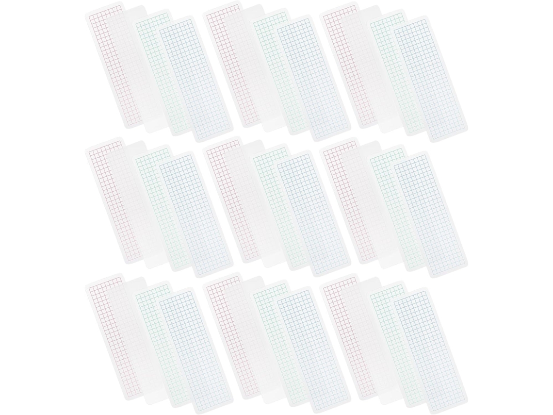 Organizador portátil de fita adesiva washi Vanzack com 40 folhas, feito de plástico, com suportes estampados e lisos.