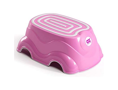 Herbie Plataforma Para Levantar Bebês Com Borracha Antiderrapante Fúcsia Okbaby