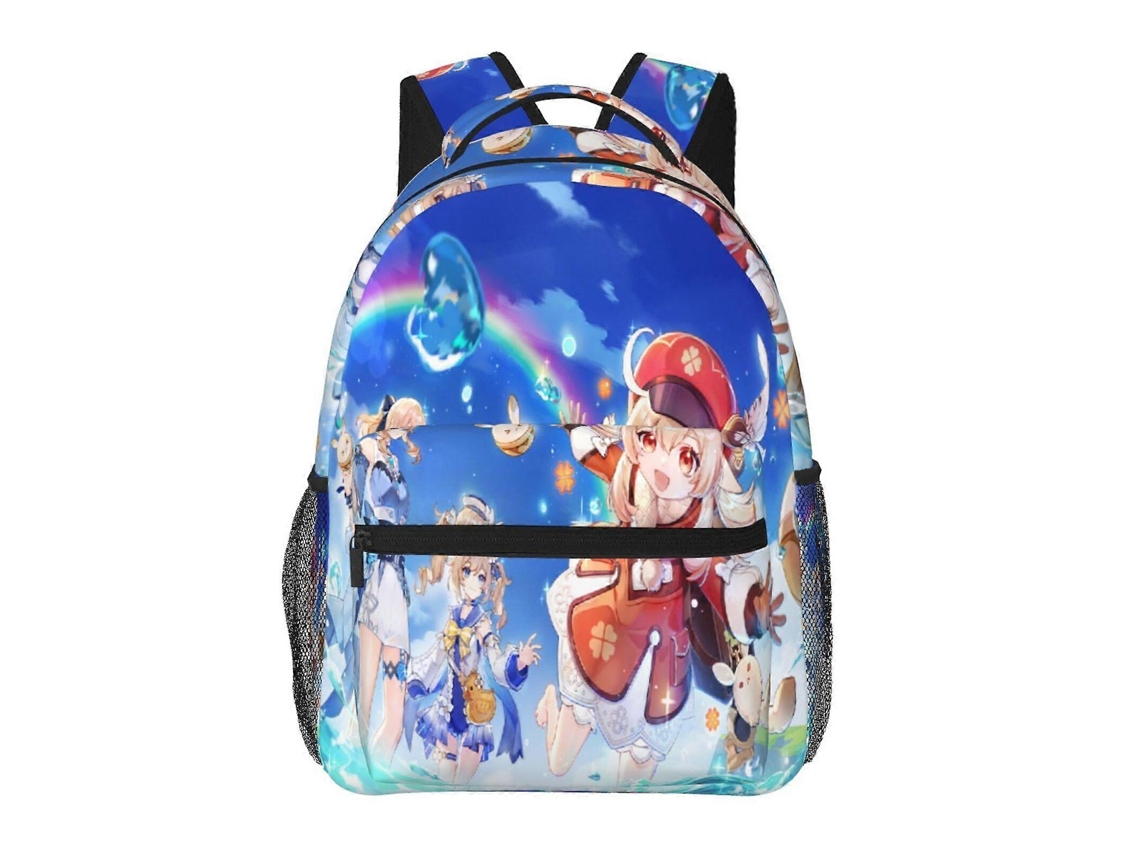 Mochila Genshin Impact J247 Para Escola E Trabalho, Leve E À Prova Dágua, Mochila Estilosa Para Estudantes E Adultos D247 Olysi Shop