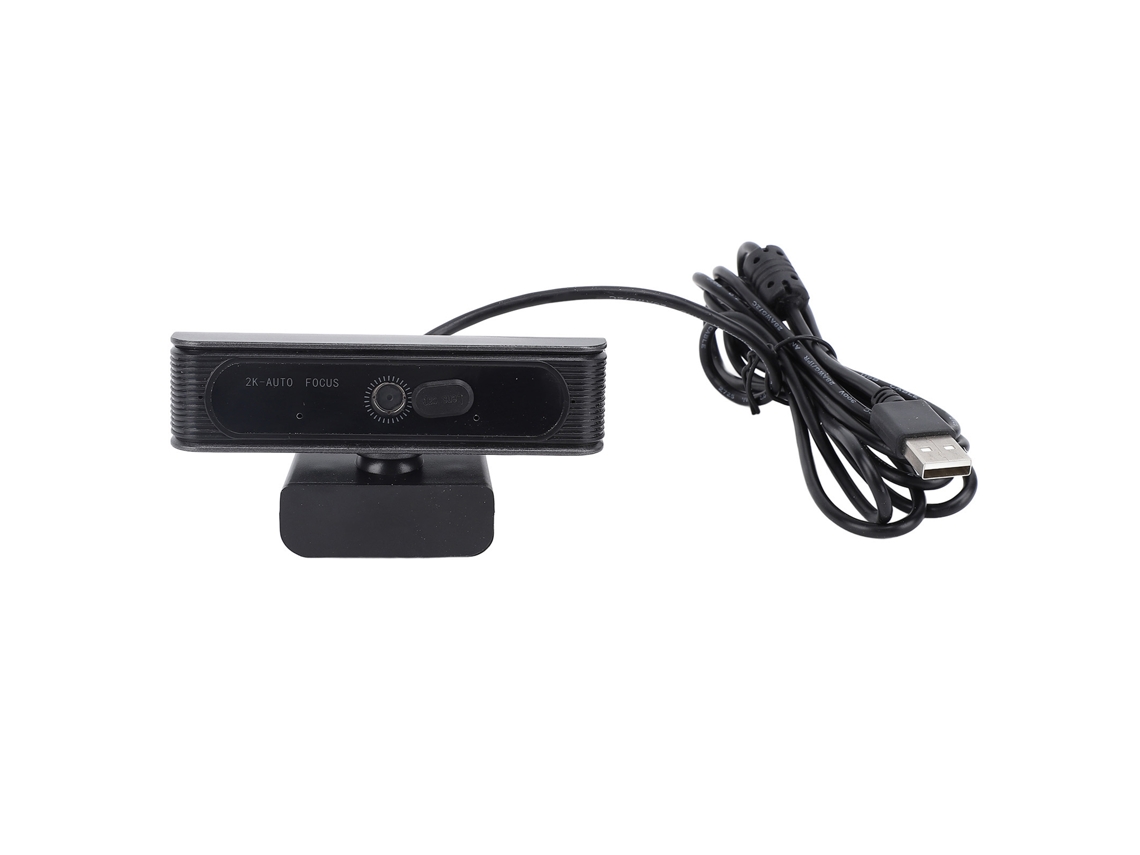 Webcam Usb 2k Hd Com Foco Automático, Câmera Web Para Computador Com Microfone Com Cancelamento De Ruído Para Videoconferências