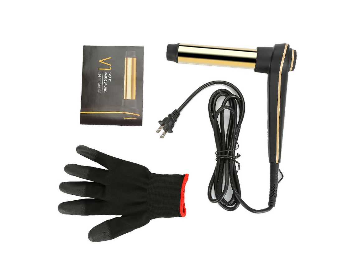 2026 plancha de Rizo Profesional Curling Iron Wand com Luvas Resistentes Ao Calor Ferramentas de Pentear