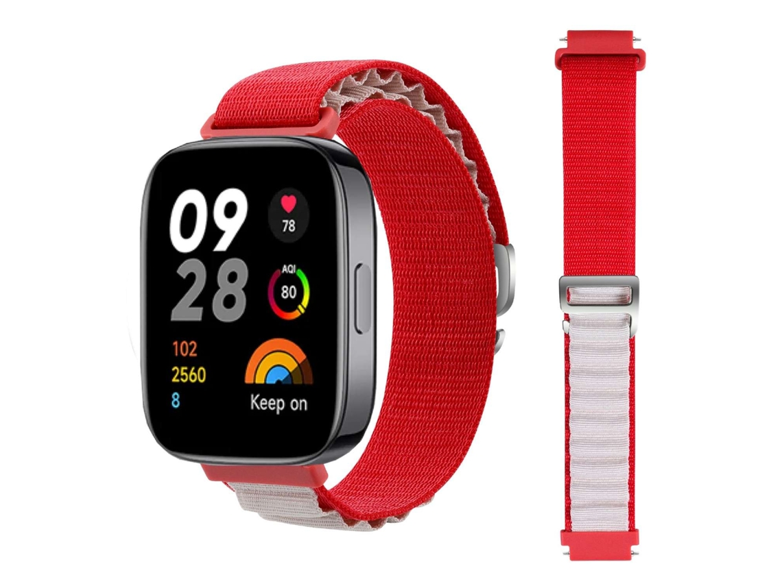 Bracelete Xiaomi Redmi Watch 3 Vermelho e Branco