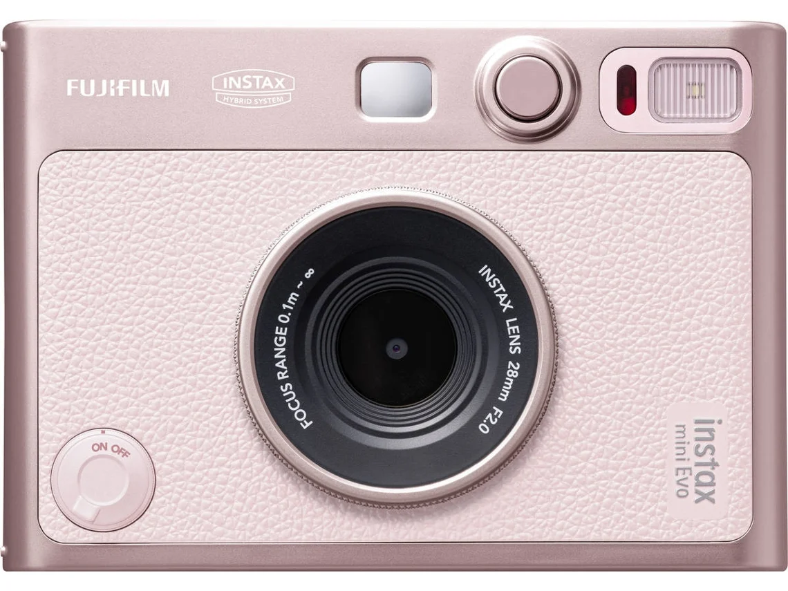 Câmara INSTANTÂNEA Fujifilm  Instax Mini Evo (Rosa Claro)