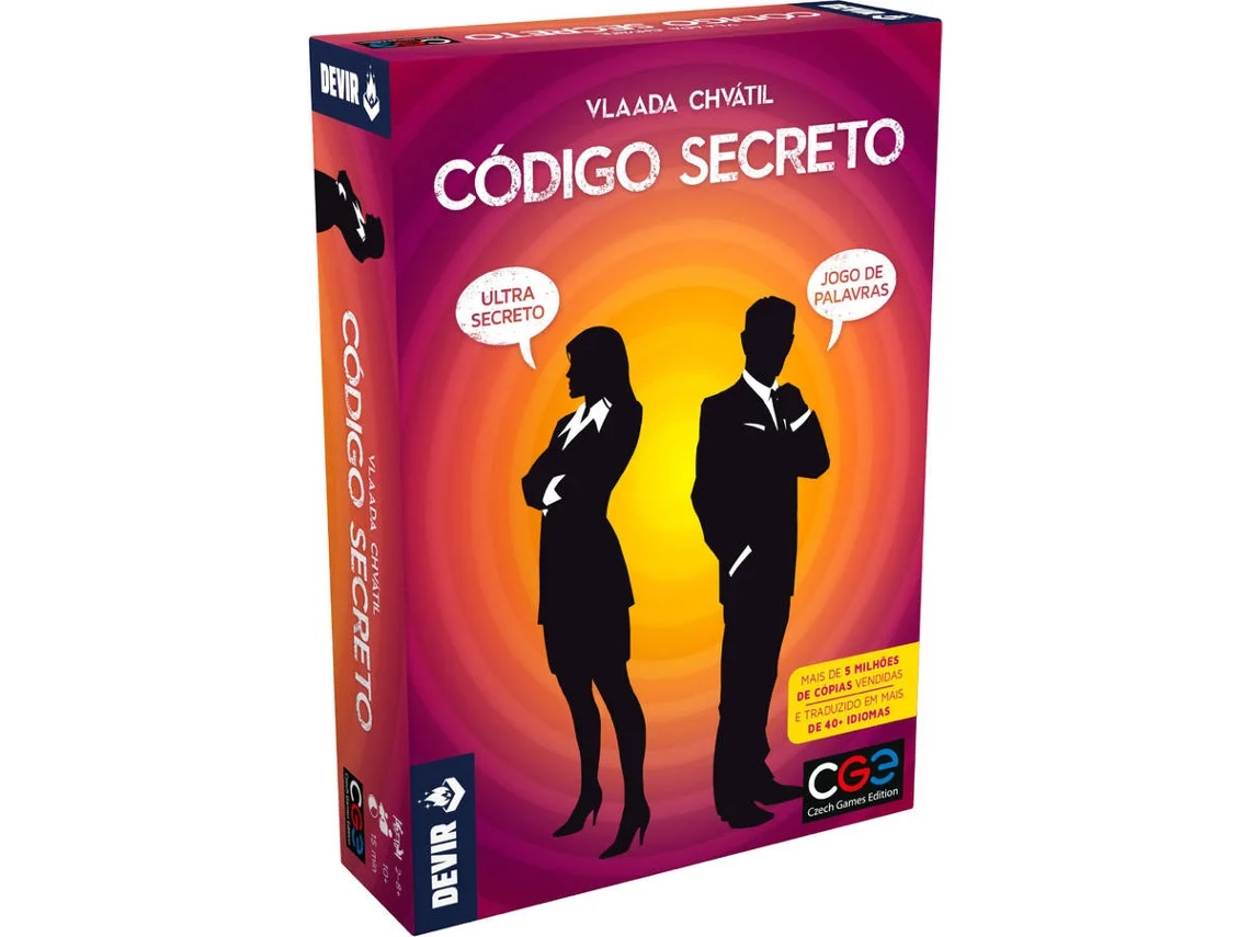 Jogo de Tabuleiro DEVIR Código Secreto (Idade Mínima: 10 anos - Nível Dificuldade: Baixo)