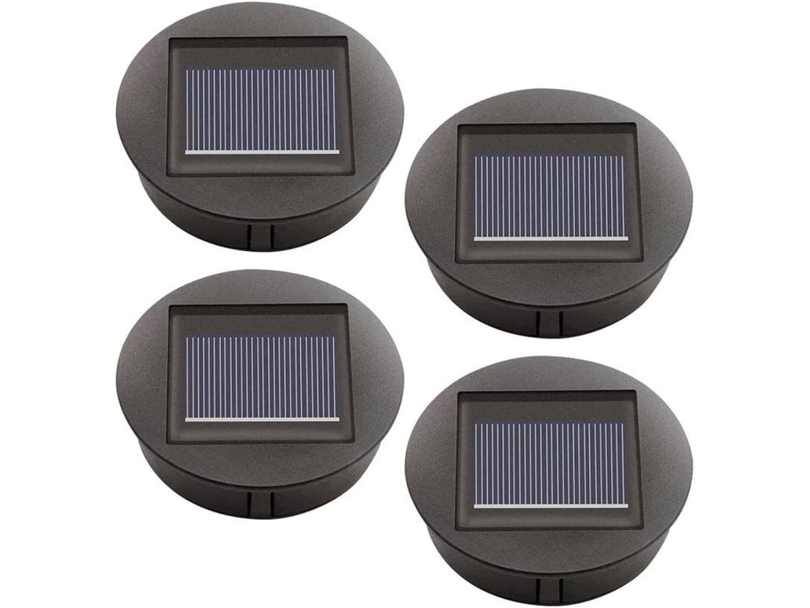 Lâmpadas Solares De Substituição Kit De 4 Com Lâmpadas Led, Ip65 Impermeável, Para Jardim, Iluminação Automática De 6-12h