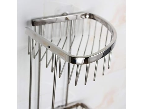 Toallero de acero inoxidable 304 para esquina de baño, ducha, cocina, partición de almacenamiento, 2 piezas Fitags