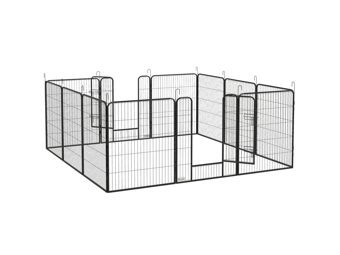 Banco de Jardim 3 Lugares Terraço 127x60x87 Cm em Metal Epóxi Preto
