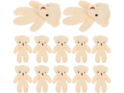Conjunto De 20 Miniaturas Ursos Pelúcia Portáteis Para Pendurar,