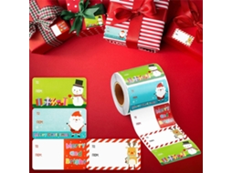 Adesivo Decorativo De Natal Com Rolo Explosivo Para Presente Aquaforge