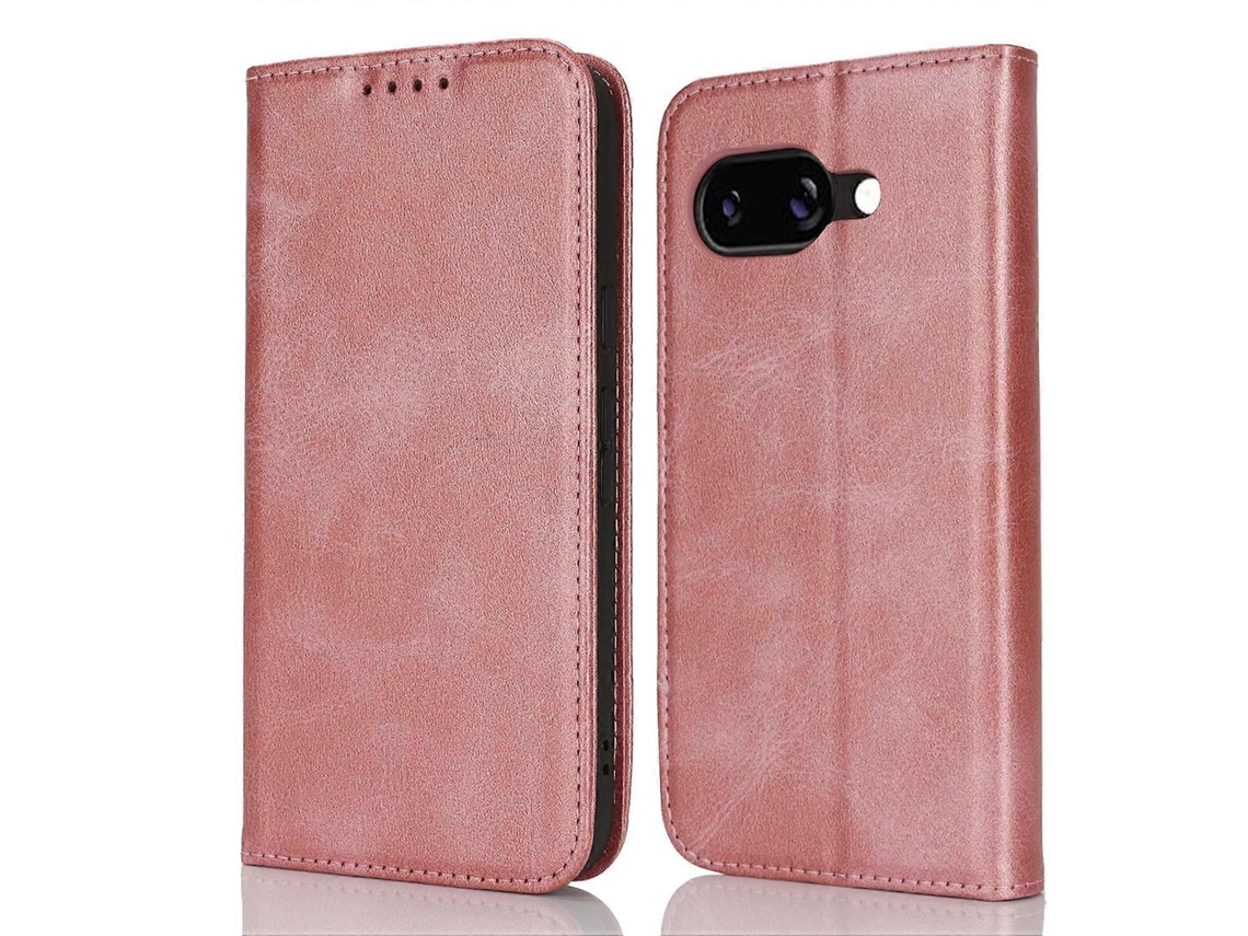 Capa Para Google Pixel 9a Em Couro Sintético Texturizado Com Fecho Magnético
