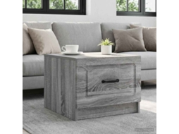 Vidaxl Mesa De Centro Com Gaveta Sonoma Cinzento 49 X 50 X 37 Cm