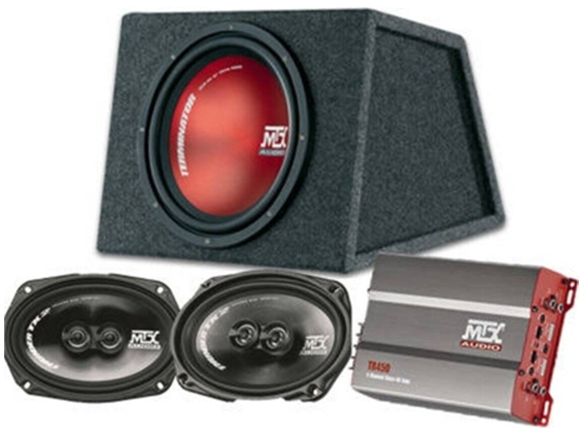 Pack MTX Bass Coluna + Subwoofer + Amplificador