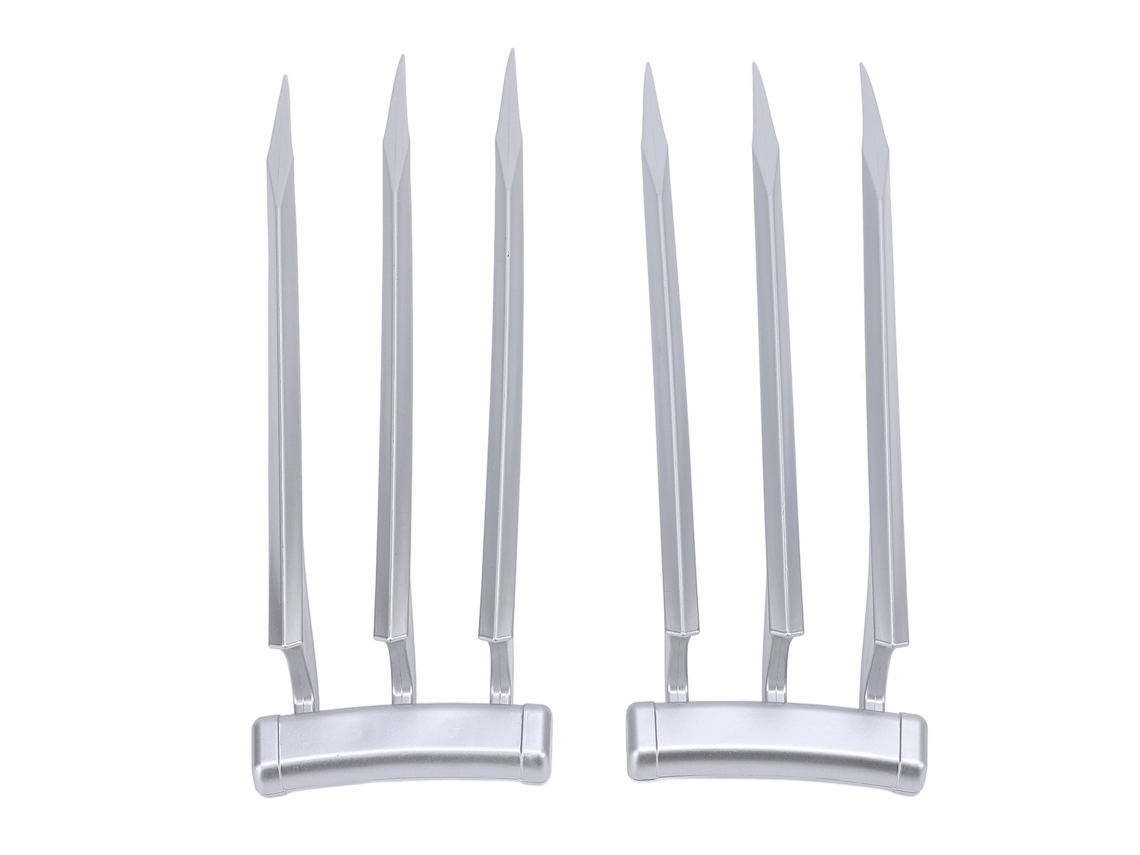 Ats 1 Par de Garras de Lobo de Plástico Lâmina Figura Prop Juguete Cosplay para Adultos e Crianças