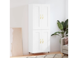 Aparador | Armário Alto 69,5x34x180 Cm Derivados De Madeira Branco