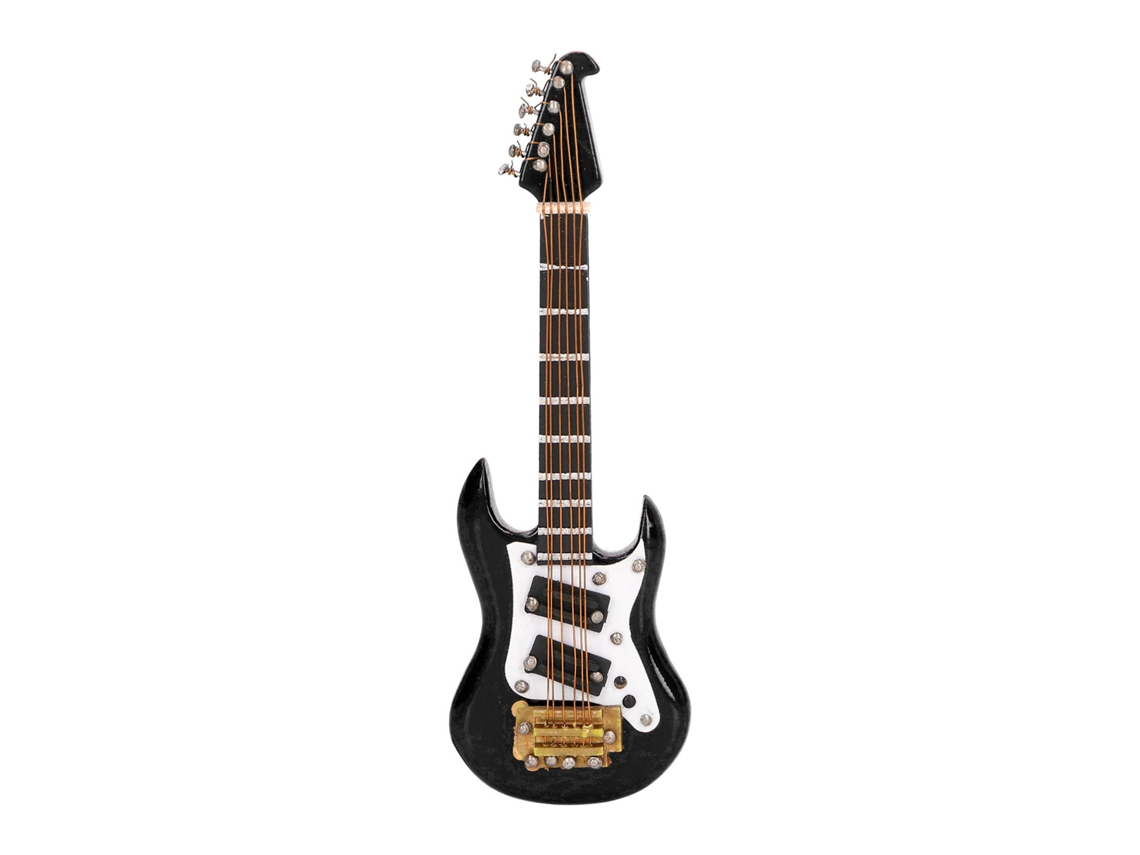 Ímã De Geladeira Em Forma De Guitarra Eléctrica De Resina