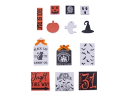 Laxiscreed Calendário Do Advento Halloween Com 33 Peças Para Festa E Brinquedos Crianças