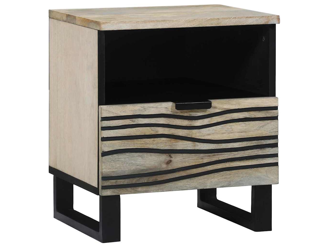 Vidaxl Armário De Cabeceira Branco 40 X 33 X 46 Cm
