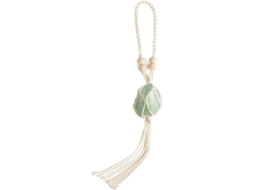 Ornamento de fluorita verde natural, cristal bruto, para pendurar no carro, ideal para meditação.