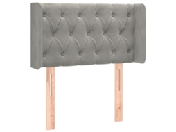 Headboard, Headboards Vidaxl Cinzeto Veludo (83 X 16 X 78/88 Cm)