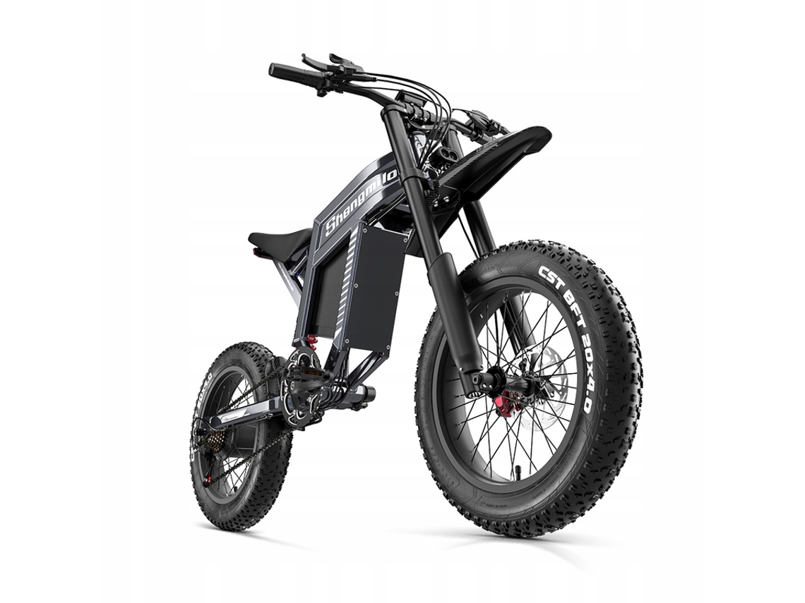 Bicicleta Elétrica Shengmilo S900 60 V30 Ah, Travões Hidráulicos, 1500 W, 65 Km/h, 100 Km