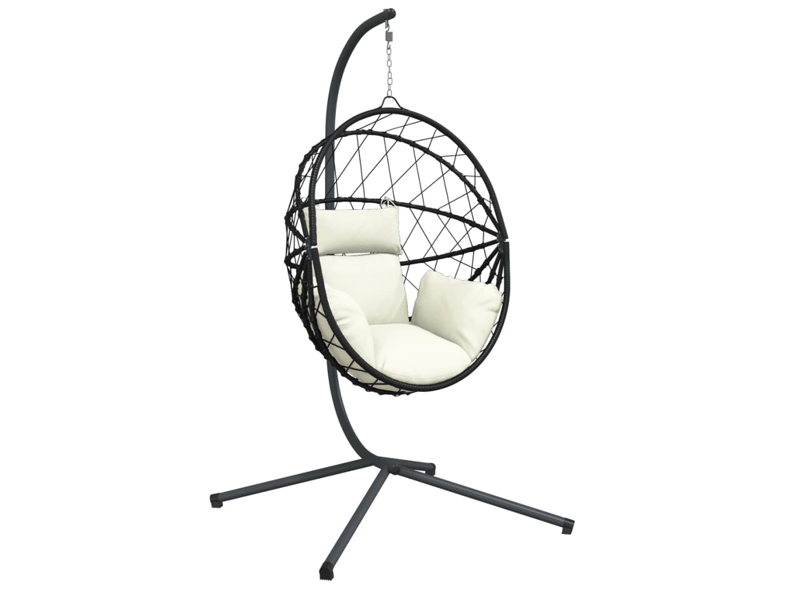 Hanging Egg Chair, Hanging Egg Chairs Vidaxl Bege Vime (n/a)