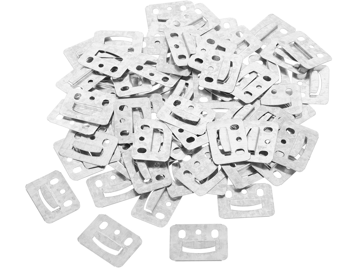 Suportes De Parede Galvanizados 44x31 Mm Para Painéis E Placas, Clipes De Fixação Embutidos, Fivelas De Suspensão
