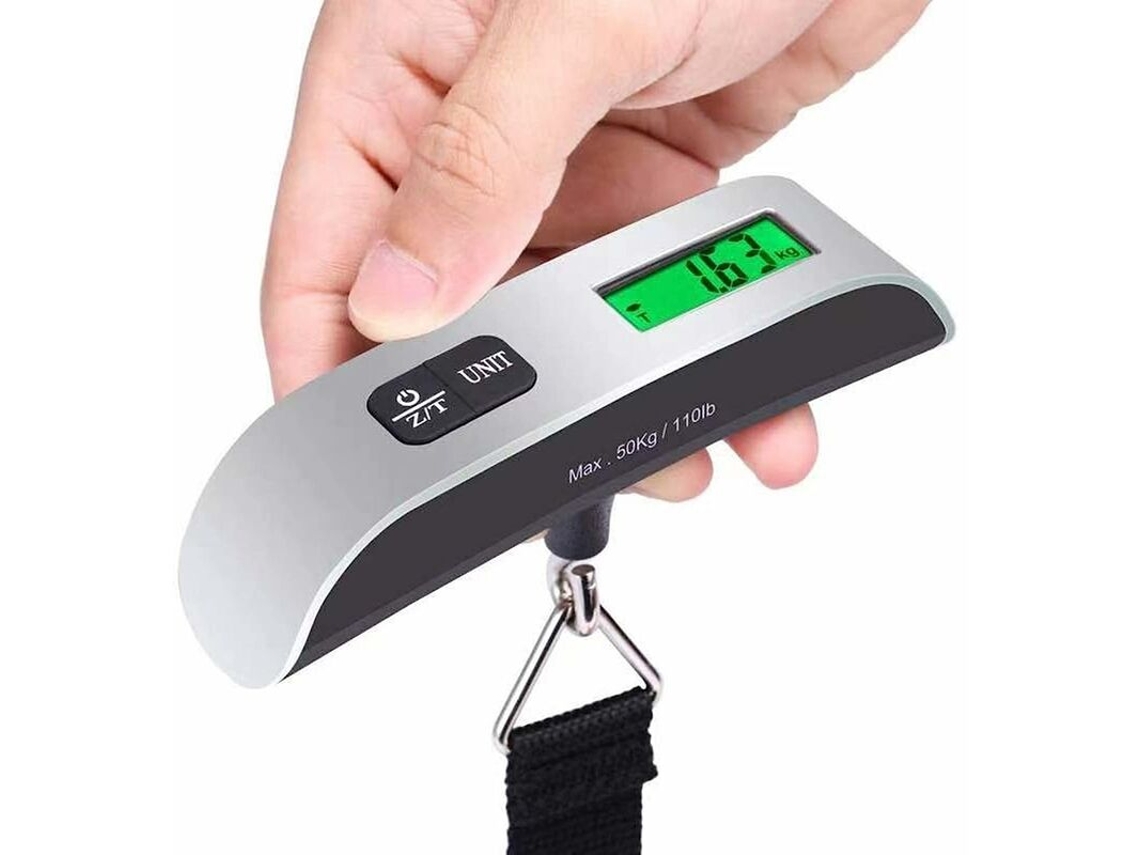 Balança Digital Portátil Para Bagagem, Capacidade 50 Kg, Visor Lcd, Permite Verificar O Peso Antes Do Embarque, No Aeroporto Ou Em Casa