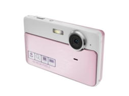 Câmera Digital Infantil De 48mp Com Acabamento Em Laca De Piano E Foco Automático (rosa)