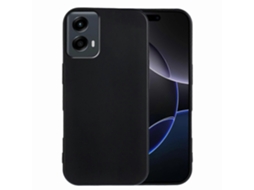 Capa Traseira De Tpu Macia Fosca Anti-impressão Digital Preta Para Motorola Moto G 5g (2024)