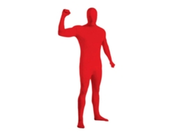 Fantasia Morph Invisível Com Máscara E Macacão Para Halloween, Festas E Cosplay - Tamanhos 140-190cm Vermelho