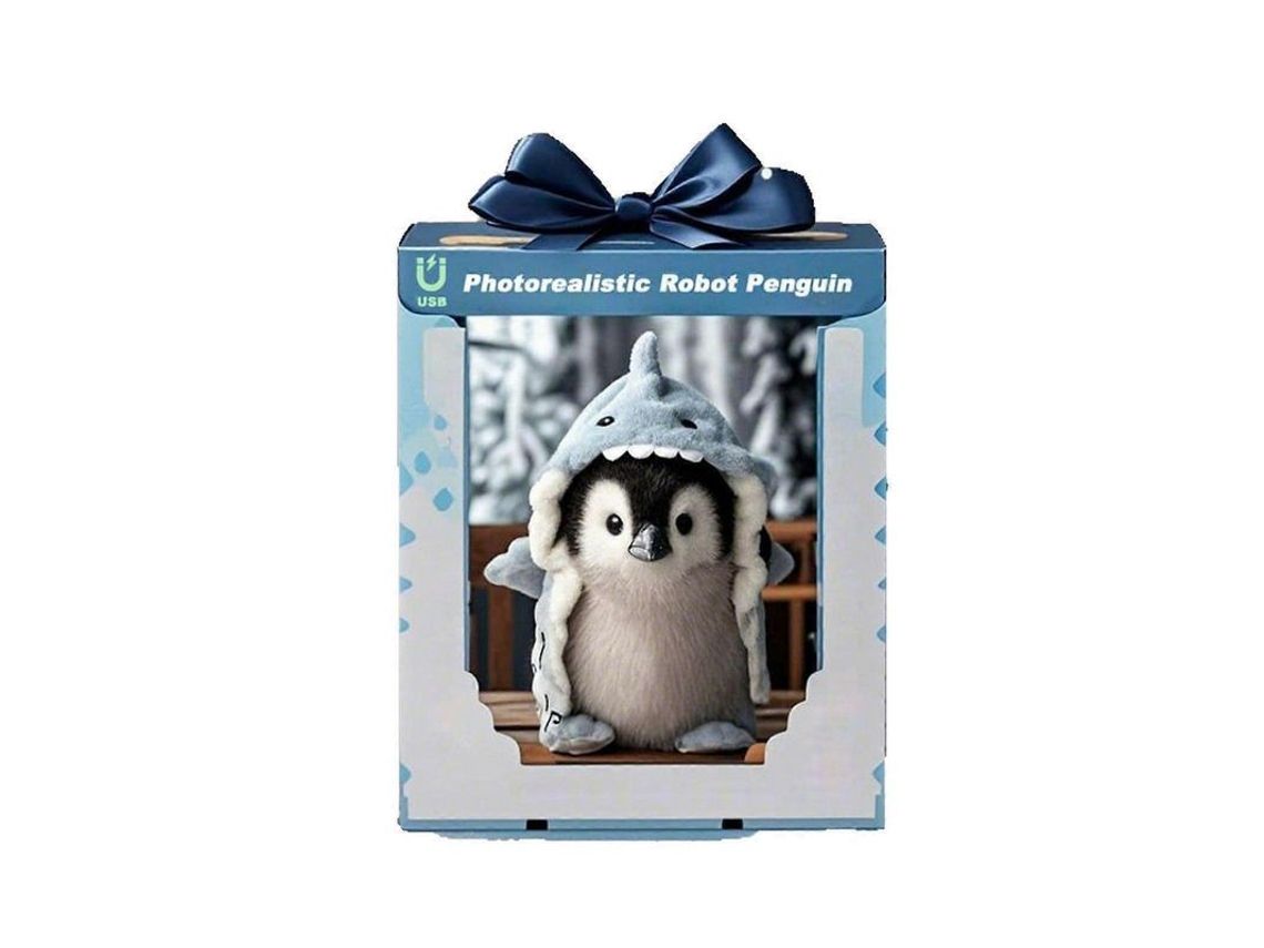2026 pinguim Robô de Pelúcia Super Realista, Boneca Interativa Fotorealista Presente