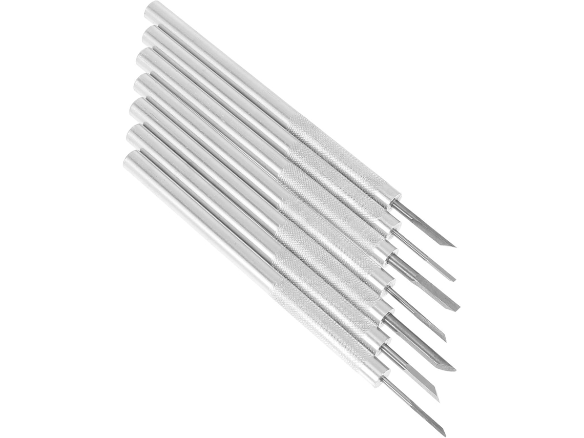 Conjunto De 7 Facas De Liga De Alumínio Para Gravura Em Madeira, Ideais Para Artesanato.