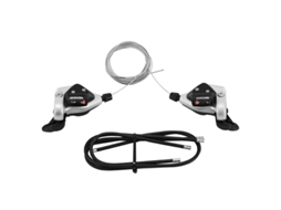 Par de alavancas de bicicleta P2R Indexe Rapid Push-pull 7 V