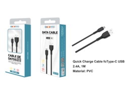 Cabo De Dados Type-C MODORWY Mc1107 1M (Preto)